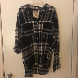 Black plaid flannel